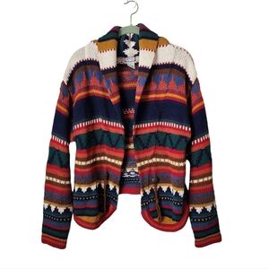 62 EAST x VINTAGE‎ 90's western cardigan sweater knit size Small